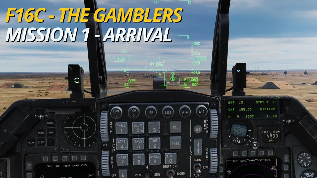 DCS F16 - The Gamblers Campaign - Mission 1 - Arrival