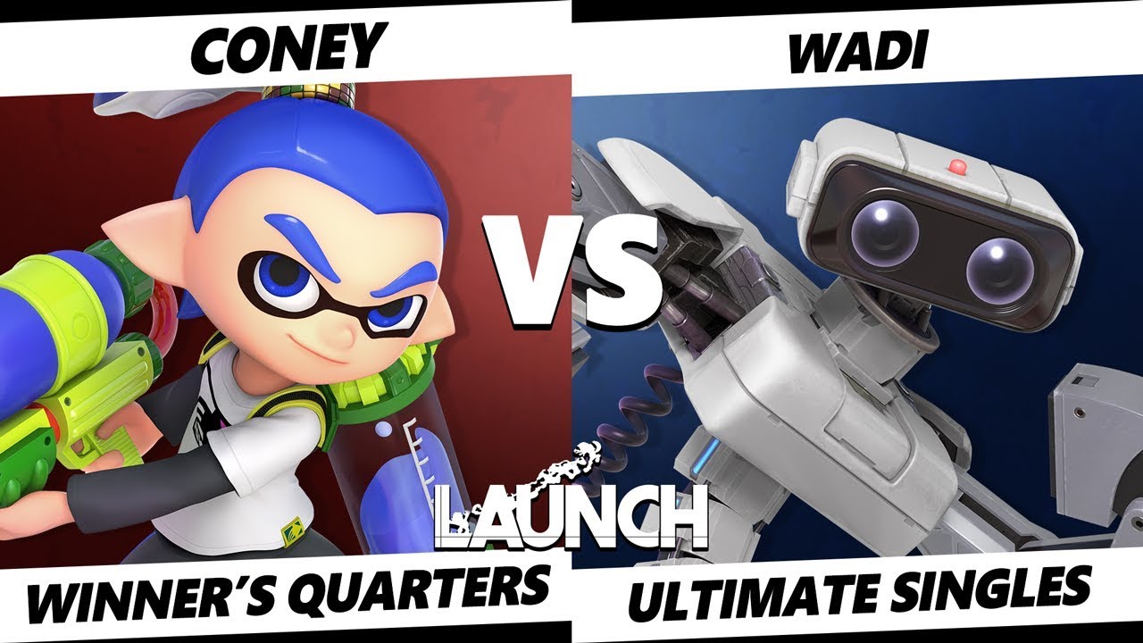 Launch Smash Ultimate -  WaDi (R.O.B.) VS VGBC | Coney (Inkling) SSBU Winner's Quarters