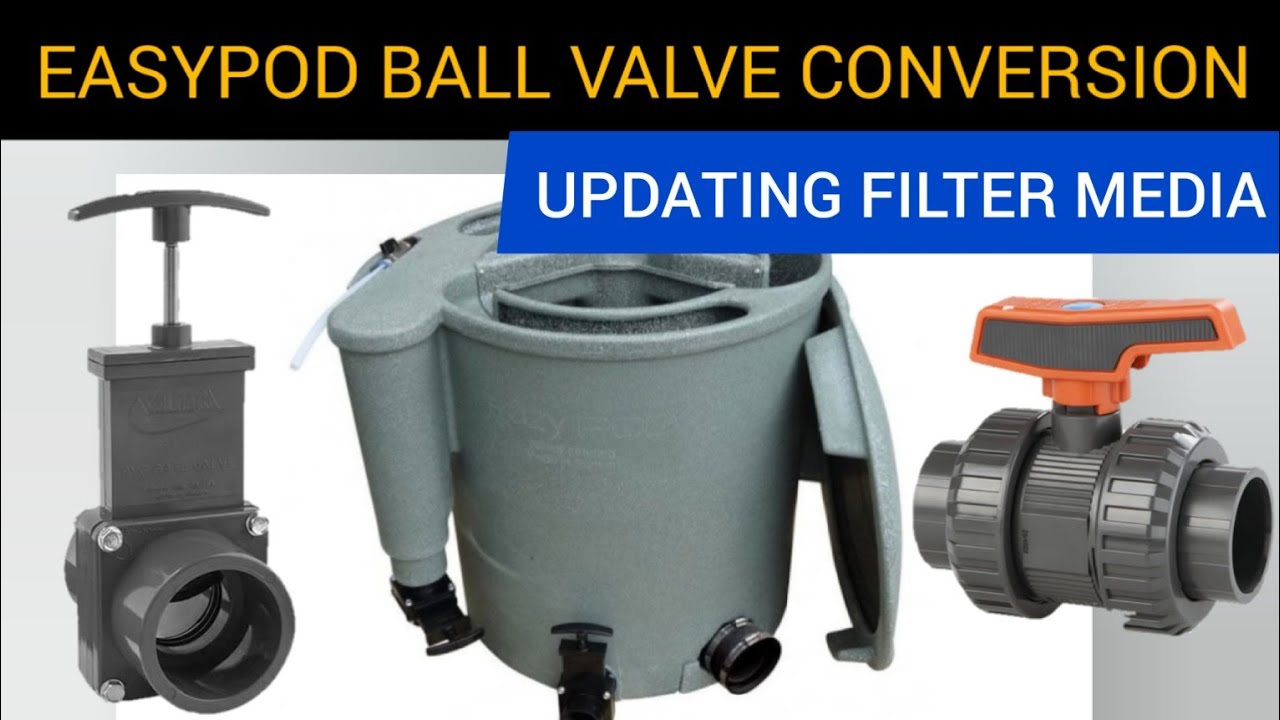 Converting the easypod slide valve to a ball valve, changing media (KOI POND)