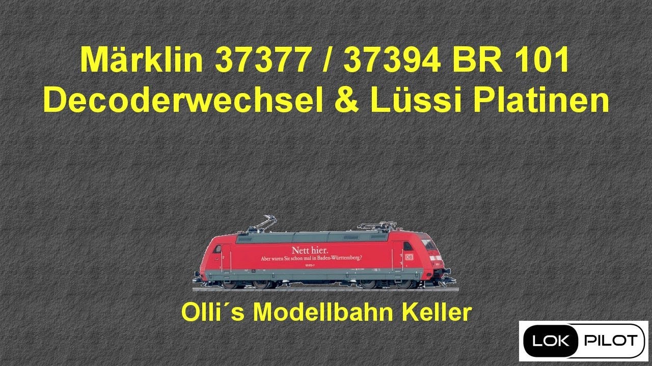 Märklin 37377 / 37394 BR 101 Doppelumbau 21MTC Lüssi LED Platine und Lokpilot V5