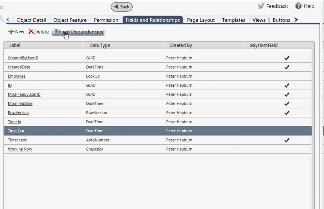 Create a Field Dependency
