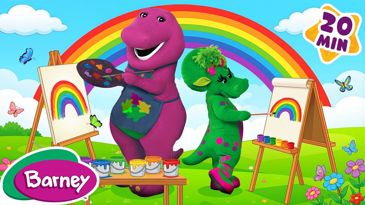 Colors and Rainbows | Learning for Kids | More Barney Nursery Rhymes and Kids Songs