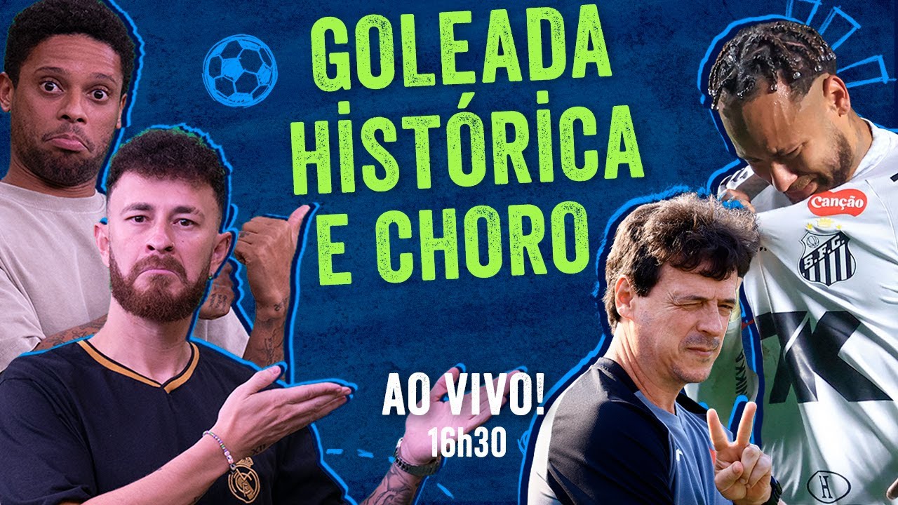 AO VIVO! VASCO DÁ GOLEADA HISTÓRICA NO SANTOS DE NEY | FRED E ANDRÉ BALADA RESENHAM | Panela sportv