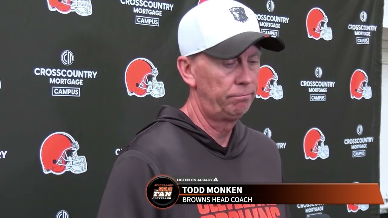 Todd Monken on Deshaun Watson, Shedeur Sanders plus Denzel Boston&rsquo;s catch at Browns OTAs