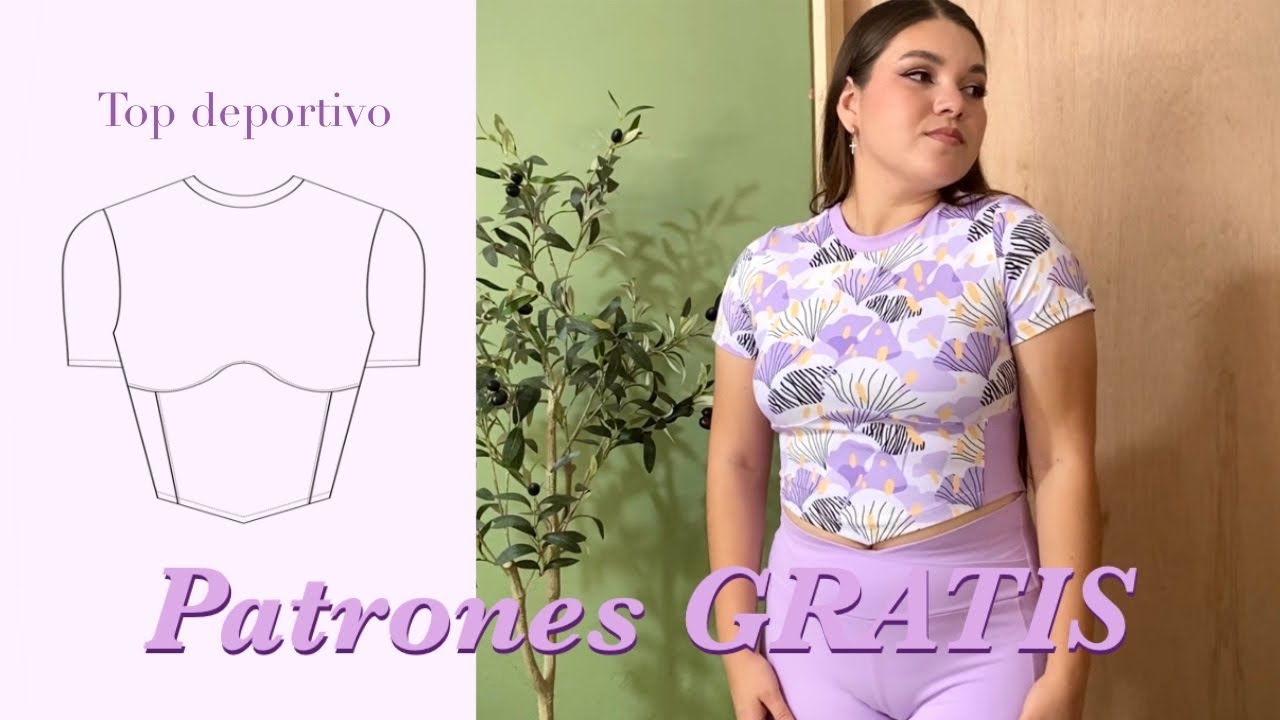 Tutorial TOP DEPORTIVO + PATRONES GRATIS ✨