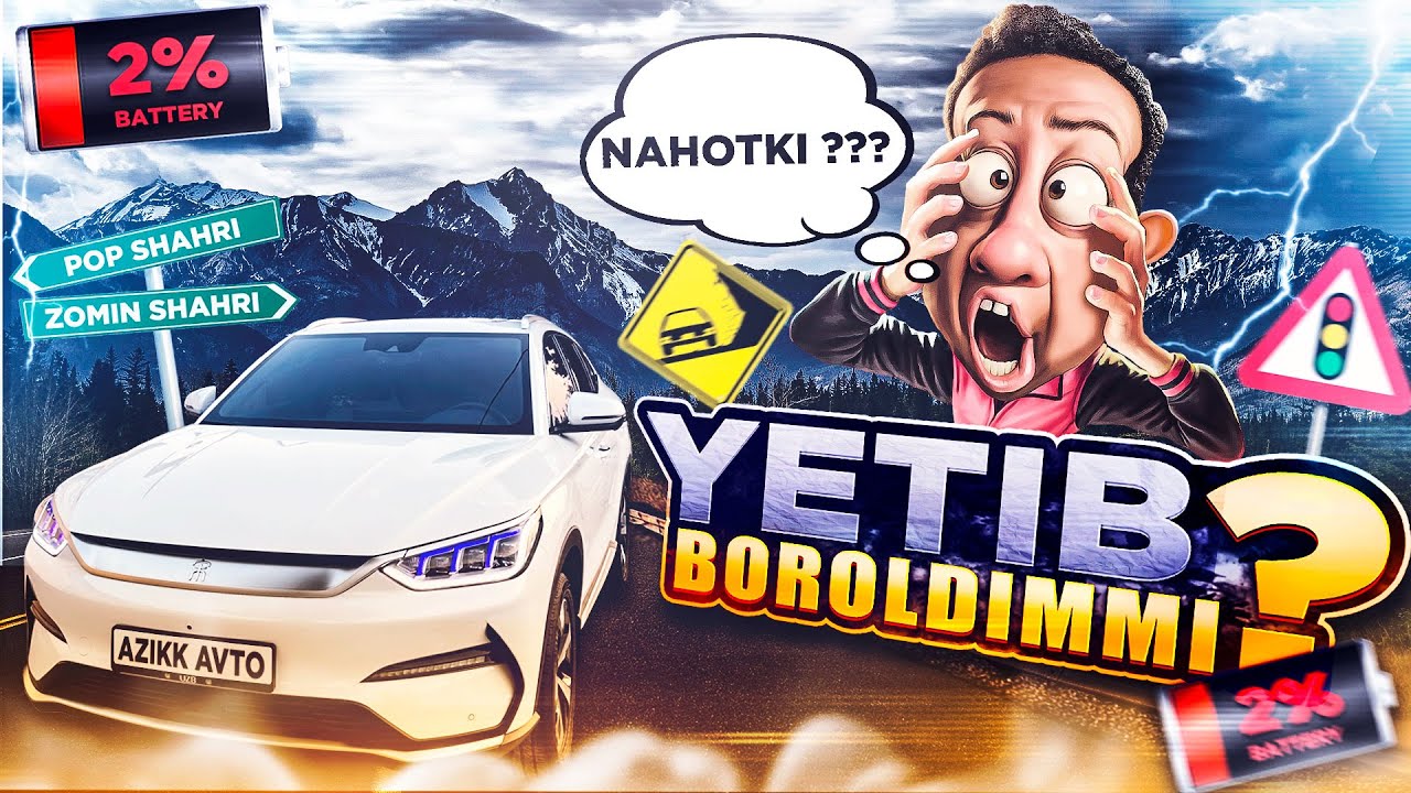 ELEKTROMOBILDA ENG UZOQ SAFAR ZOMINGA YETIB BOROLDIMMI ? | BYD SONG PLUS