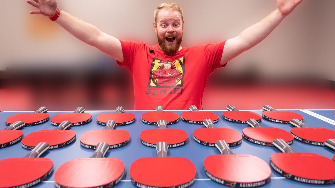 Мы сделали свою собственную ракетку для настольного тенниса! [Pongfinity Sensei]