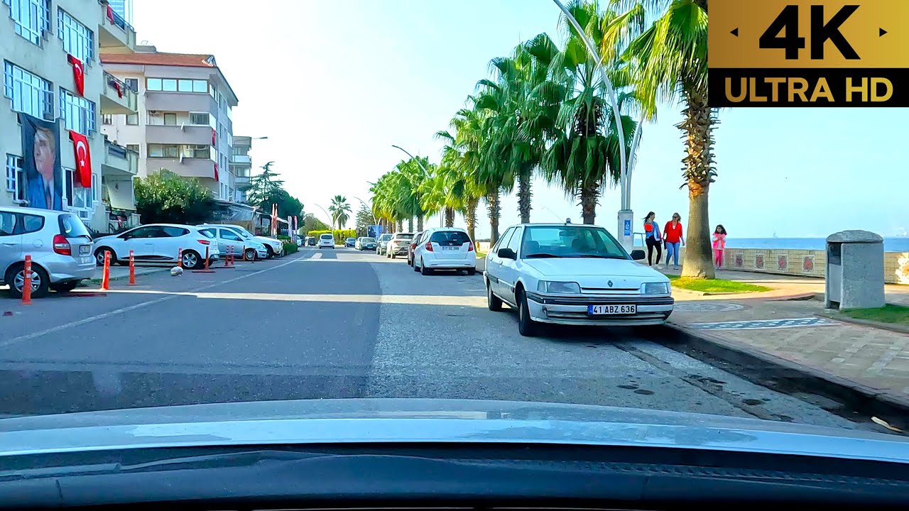Kocaeli Gölcük | Değirmendere Sahil Turu | City Center Driving Tour | 4K | 60fps | 2023 |