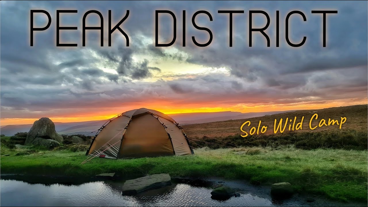 Solo Wild Camp In The Peak District UK - High Winds In The Hilleberg Soulo