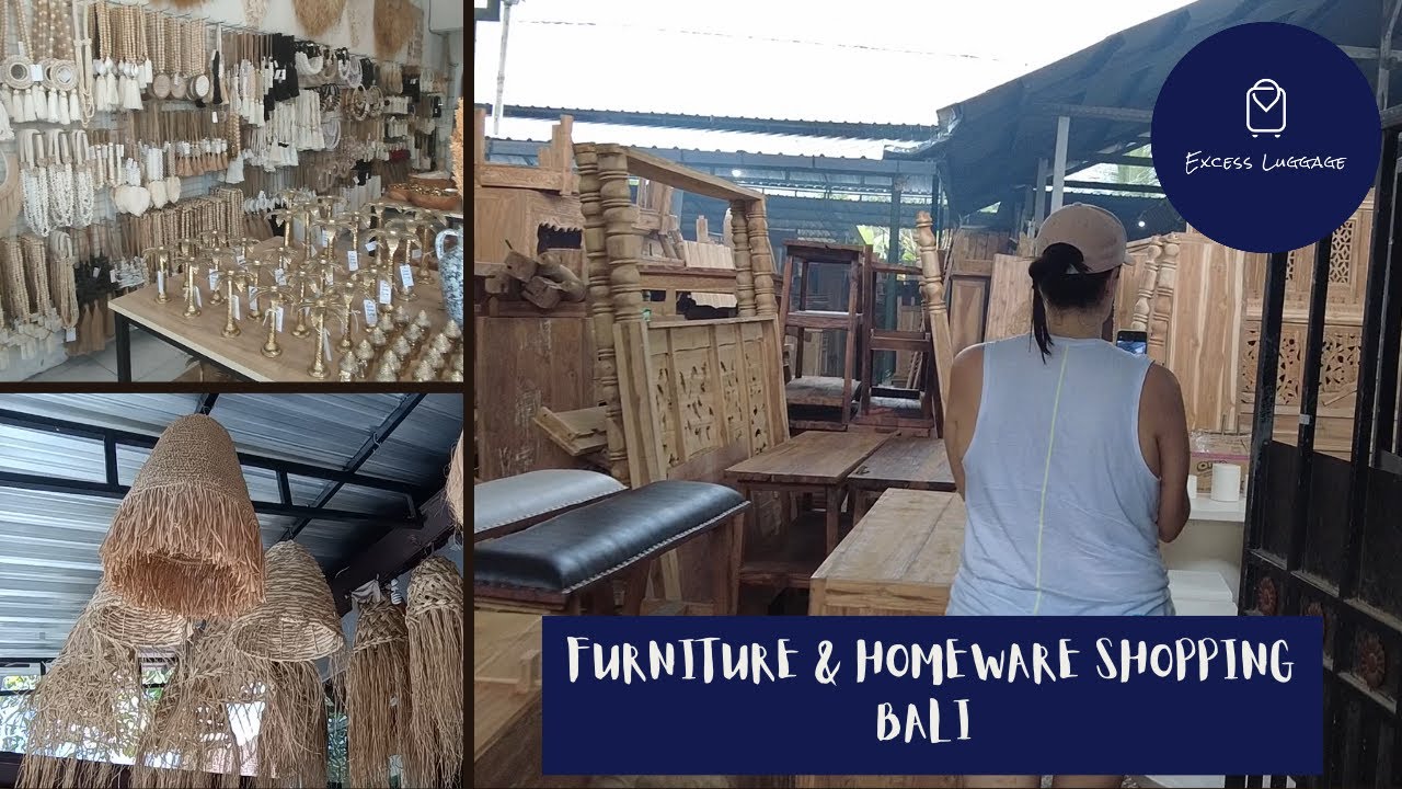 Bali furniture and homewares shopping!