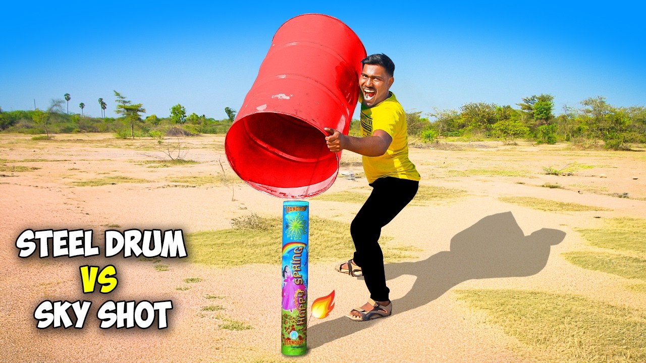 Will Sky Shot Lift This Big Steel Drum? | Mad Brothers