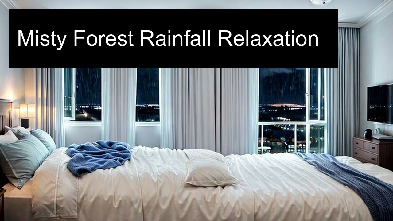 Misty Forest Rainfall Relaxation | Quiet After Midnight