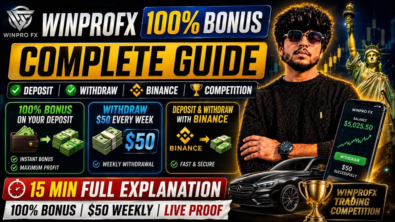 WinProFX 100% Bonus Explained 2026 🔥 | Trading Competition 🏆 50$ Withdrawal Weekly Guide! 