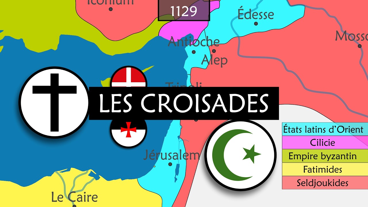 L’histoire des croisades - Résumé sur cartes