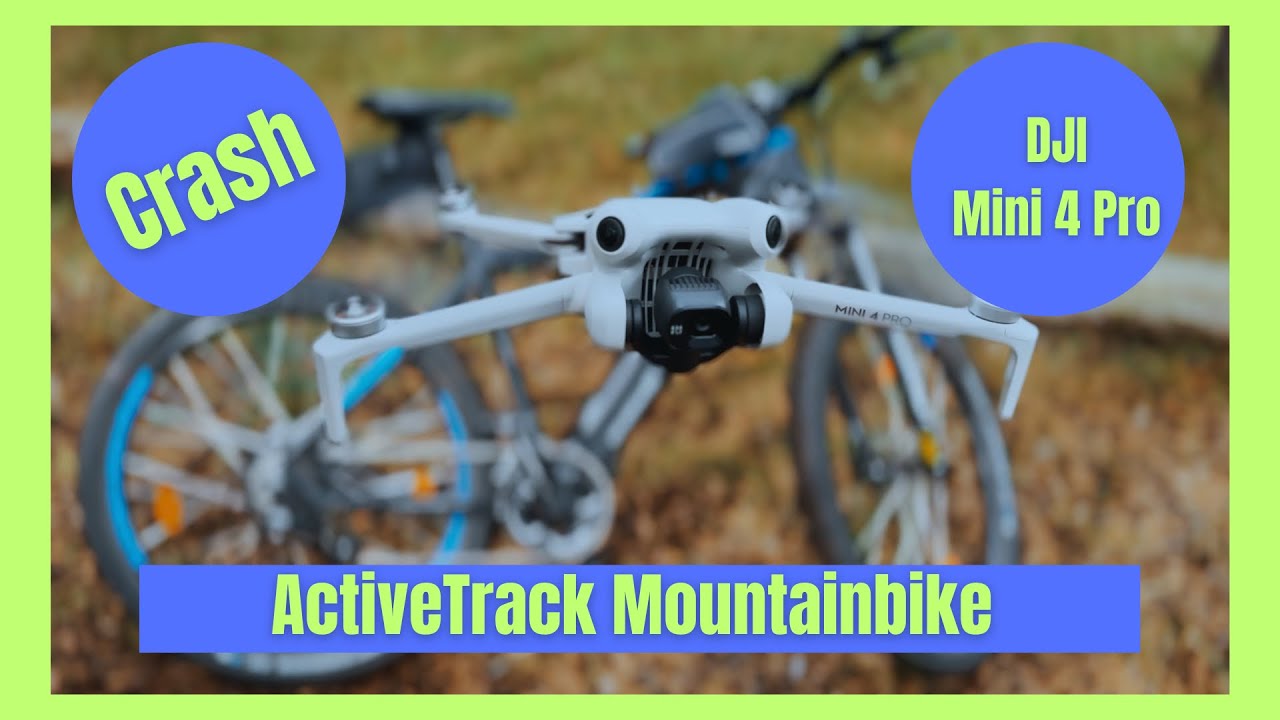 DJI Mini 4 Pro!  Crash beim extreme ActiveTrack am MTB im Wald !