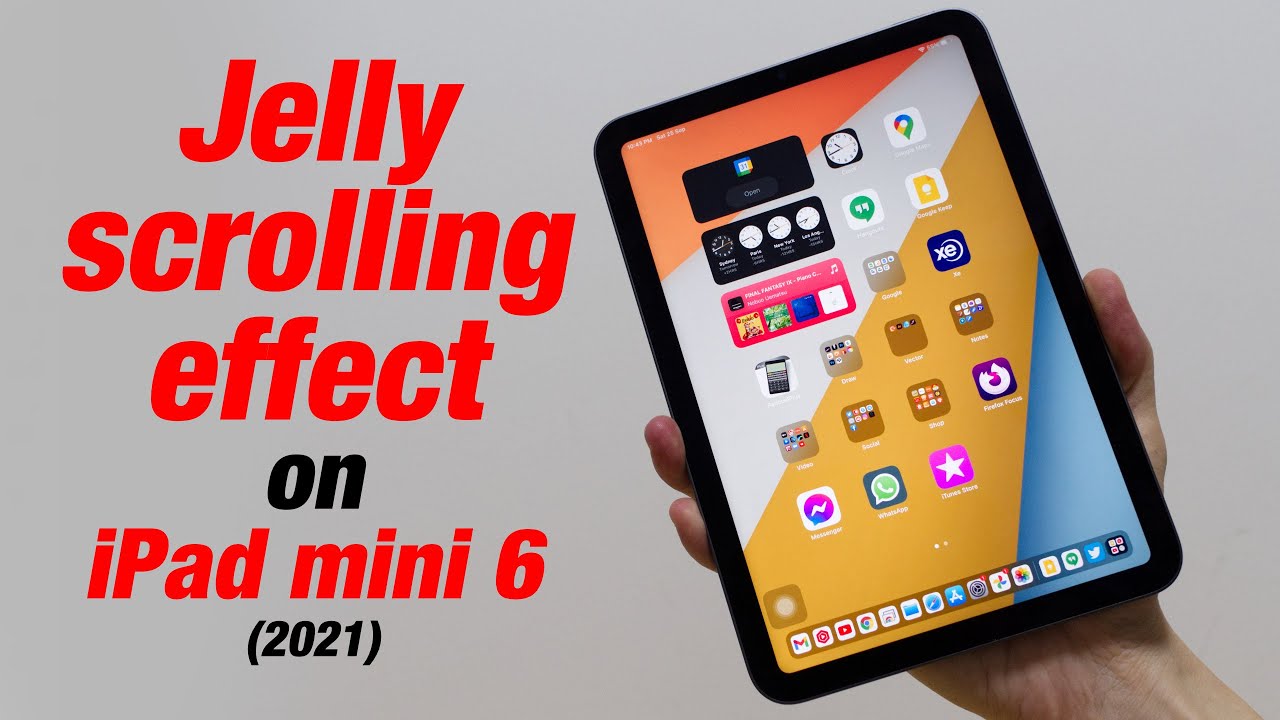 Эффект &laquo;желе&raquo; или &laquo;волна&raquo; при прокрутке на iPad mini 6