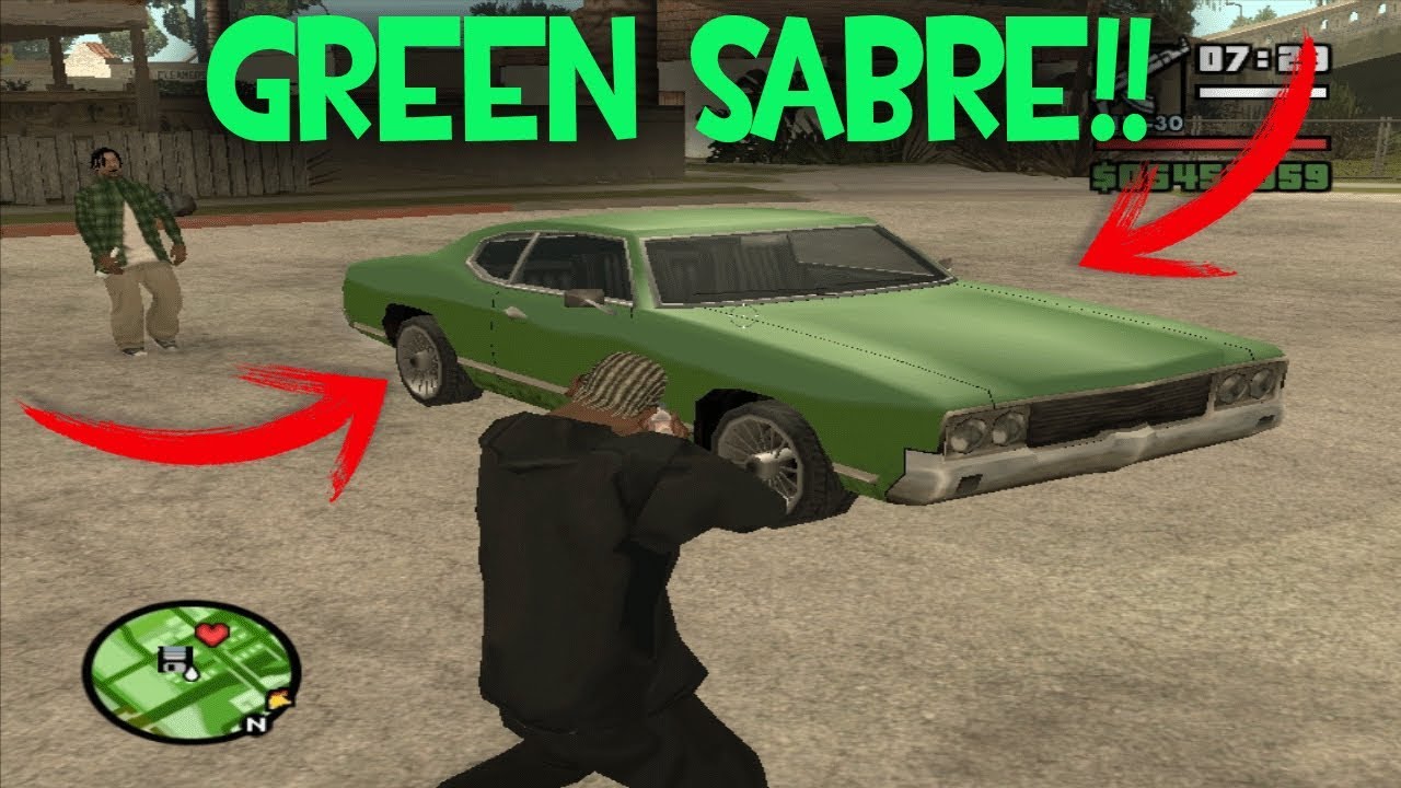 Como desbloquear el Green Sabre en Gta San Andreas!!