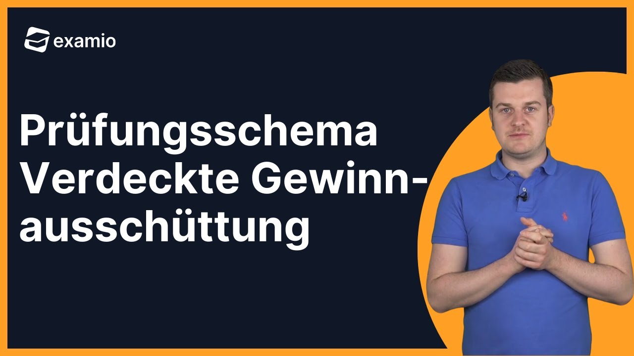 Verdeckte Gewinnausschüttung | Prüfungsschema Körperschaftsteuer