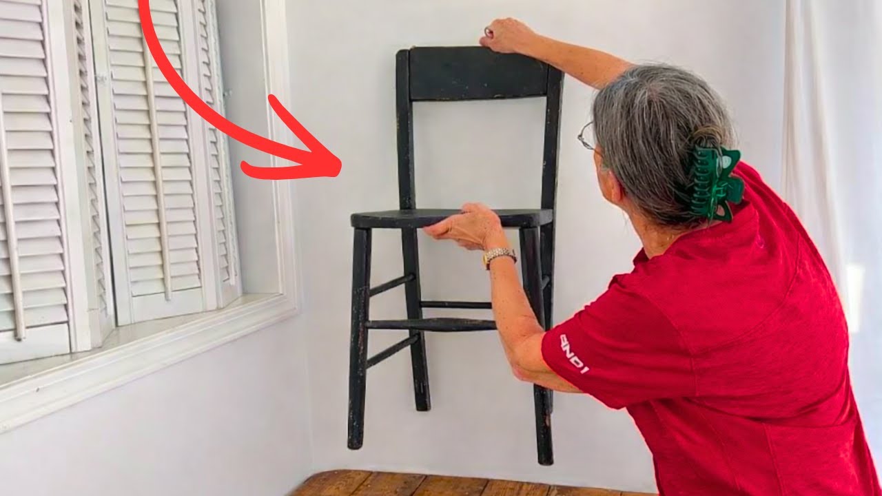 Stick a chair on your wall - this is BRILLIANT!