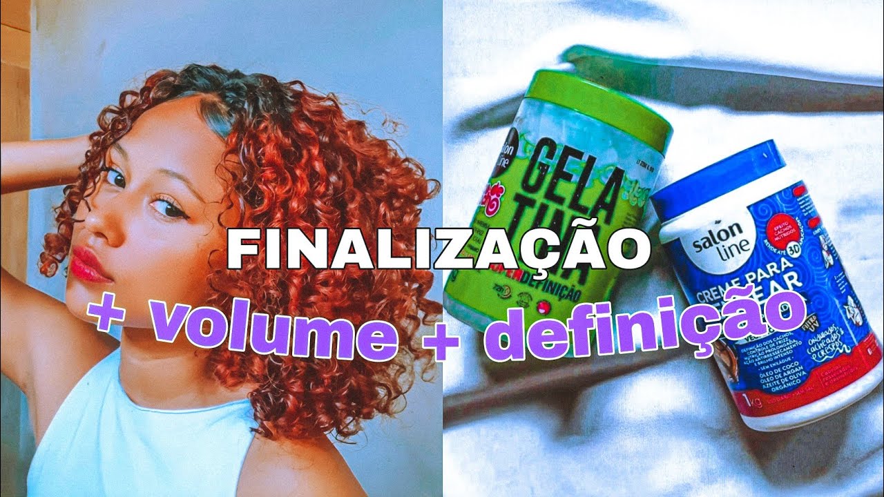 FINALIZAÇÃO PARA CABELO CACHEADO ✨💜 | finalização creme + gelatina 💥