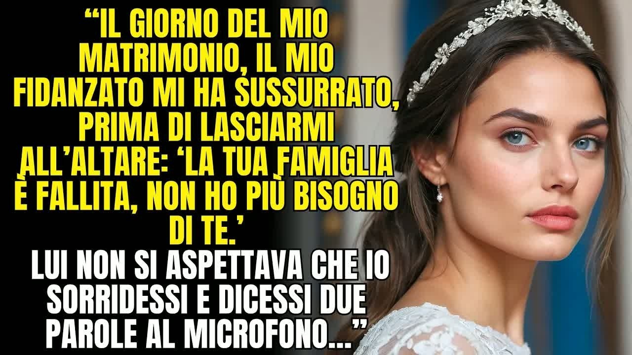 Il mio fidanzato mi ha lasciata all’altare, ma le mie due parole al microfono hanno cambiato tut