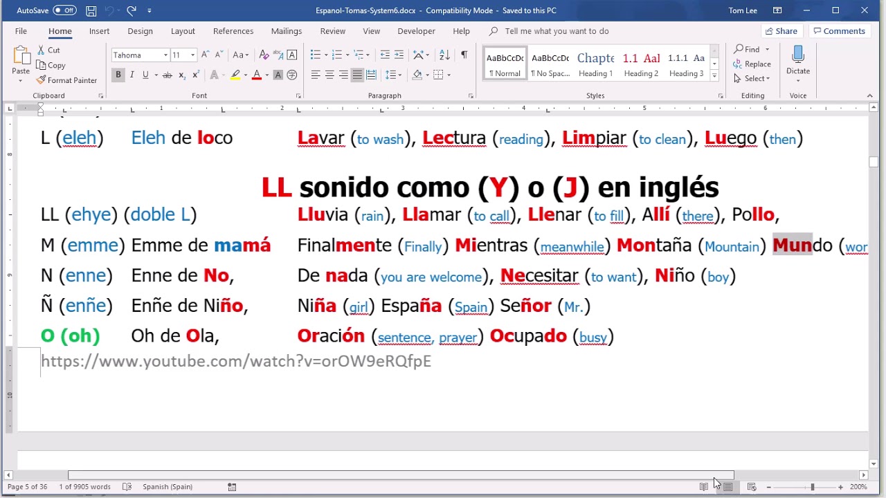 Lesson1-4 Alfabeto L to O