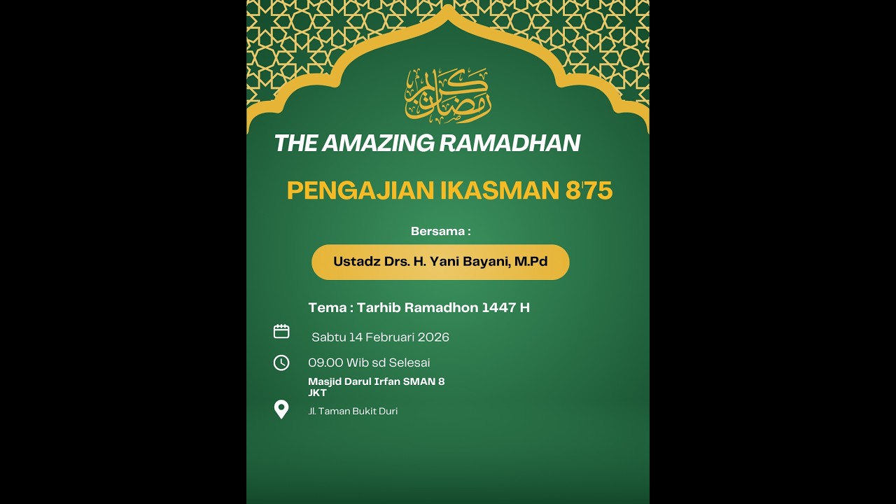 The Amazing Ramadhan, Masjid Darul Irfan SMAN 8 JKT part 1
