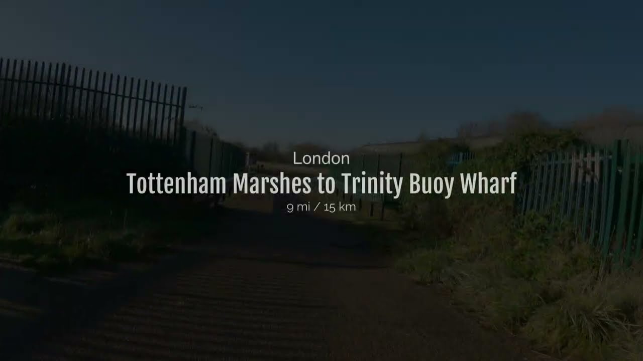 4K | Cycling London's Canals Tottenham Marshes to Trinity Buoy Wharf
