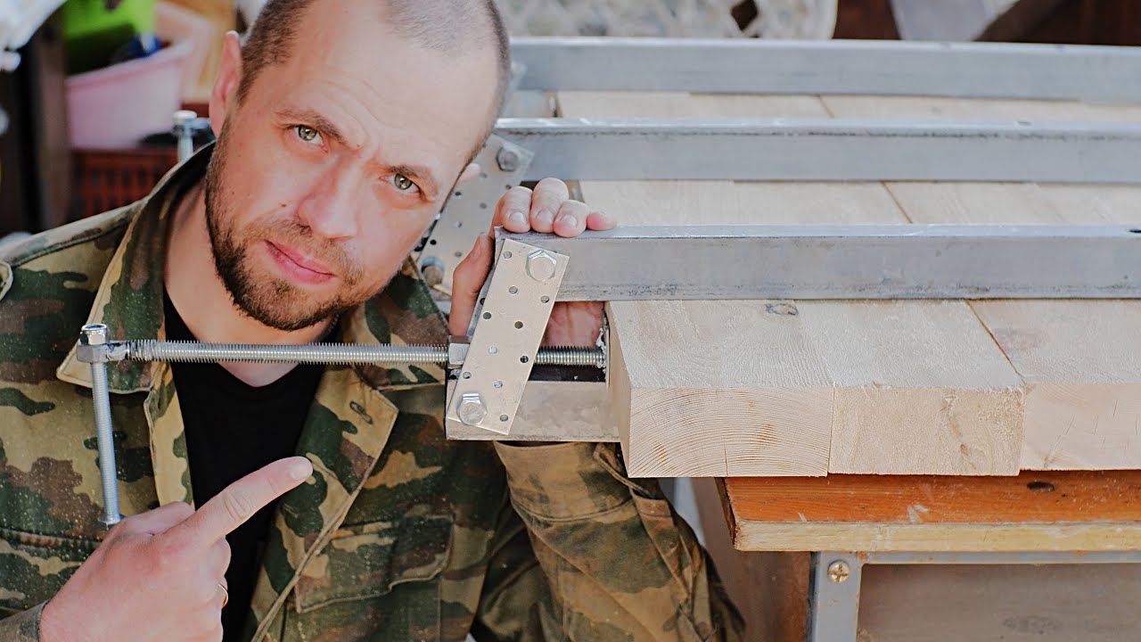 Ваймы Своими Руками. Струбцины из Профильной Трубы для Склейки Щитов