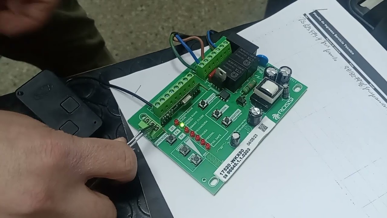 tarjeta rossi programación recorrido