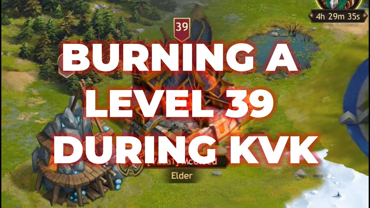 Vikings War of Clans - Burning a Level 39 Town with 70m T8 during KvK