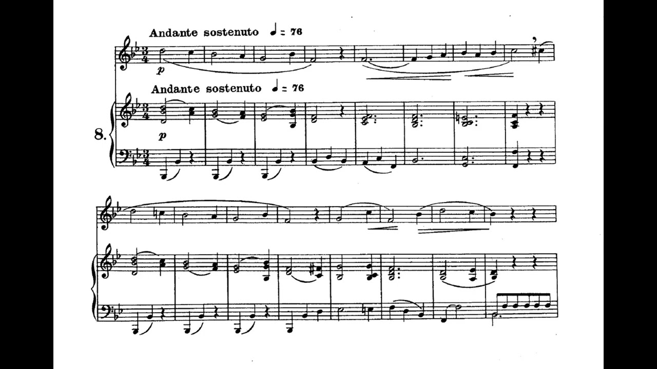 Giuseppe Concone – Lezione Op. 9 N. 8 - Base al pianoforte e melodia.