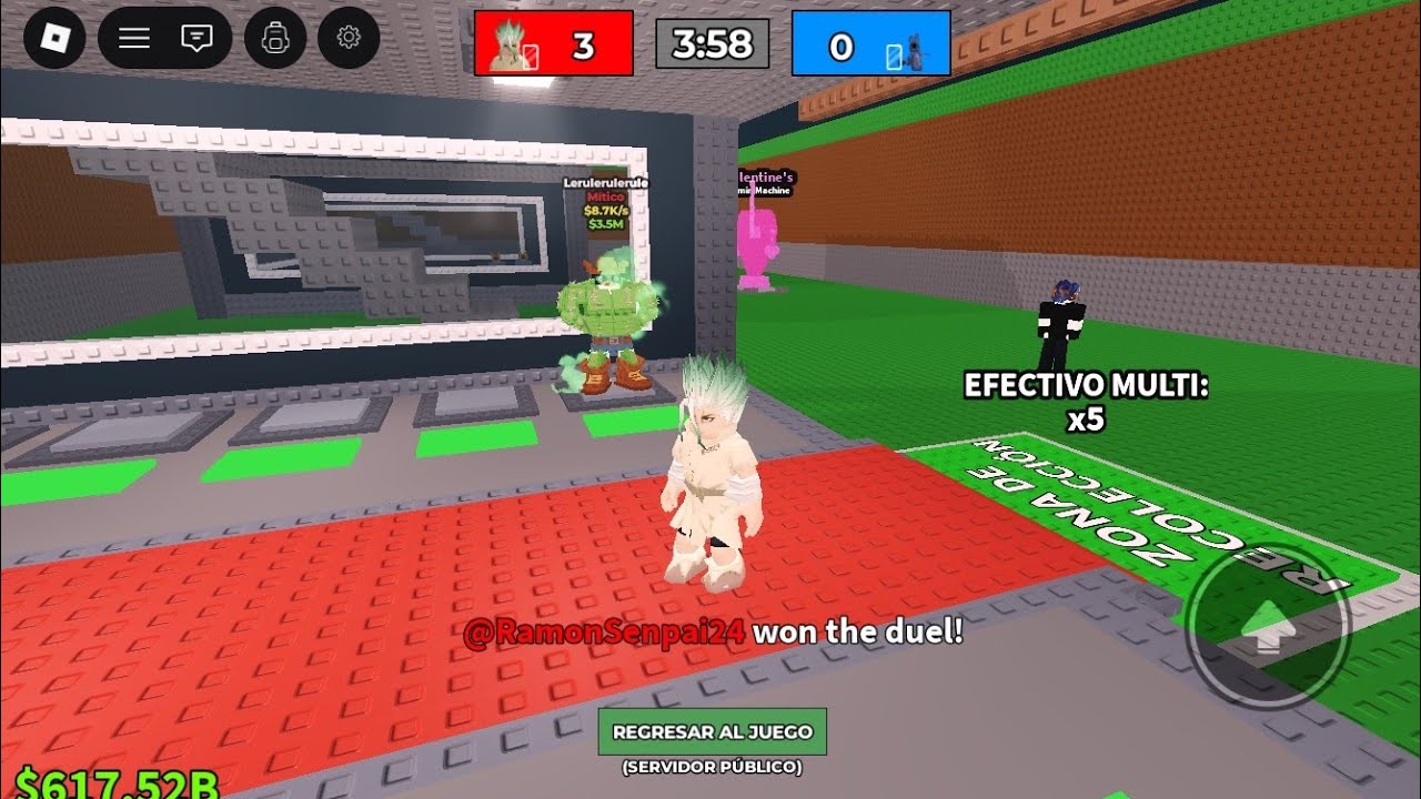 Pvp en roba un Brainrot y 1 partida de Rivales