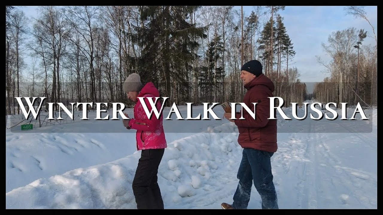 Cottage village Ecoforest 2 WINTER WALK IN RUSSIA AT SUNSET 2024