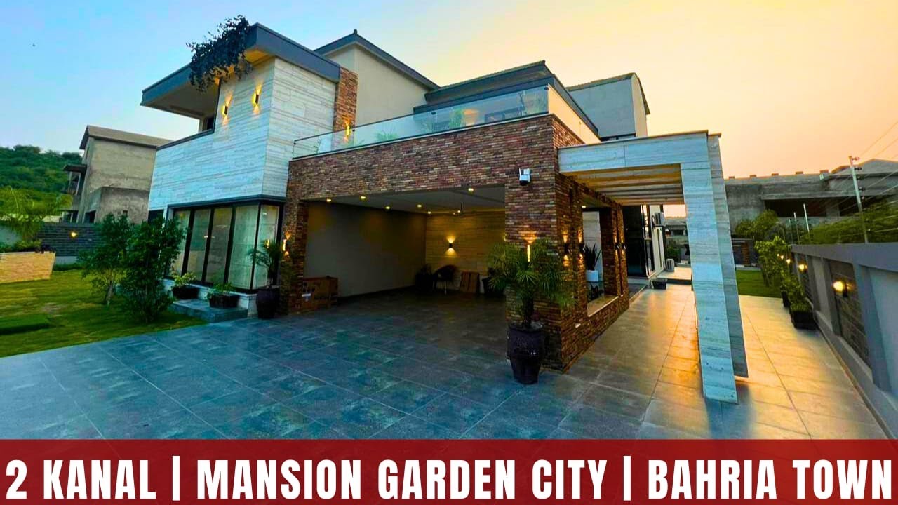 2 Kanal Fully Furnished Mega Mansion for sale in Bahria Town Garden City, Islamabad.