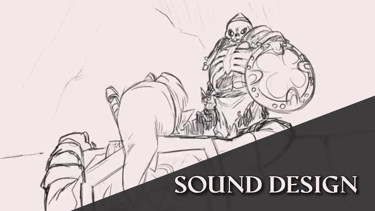 Link vs Stalfos sound design by Javier Arias | Animation by @xabier.u