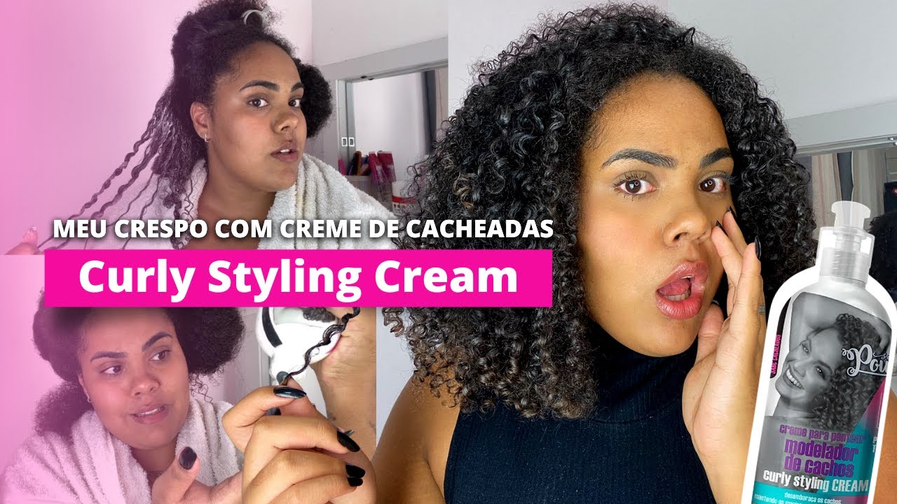 Finalizei meu CRESPO com o SOUL POWER CURLY STYLING CREAM para CACHEADAS | Rapha Oscar