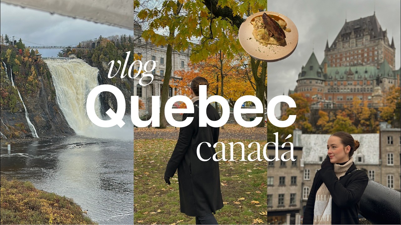 VLOG QUEBEC: a europa canadense | o que fazer, comida local, cataratas e tour do hotel 🍂🎃