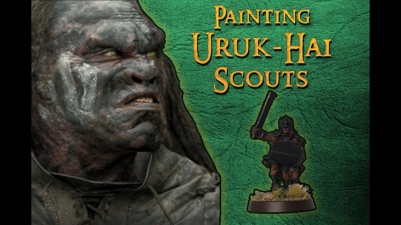 Painting up Uruk-Hai Scouts from the Middle-earth Strategy Battle Game!