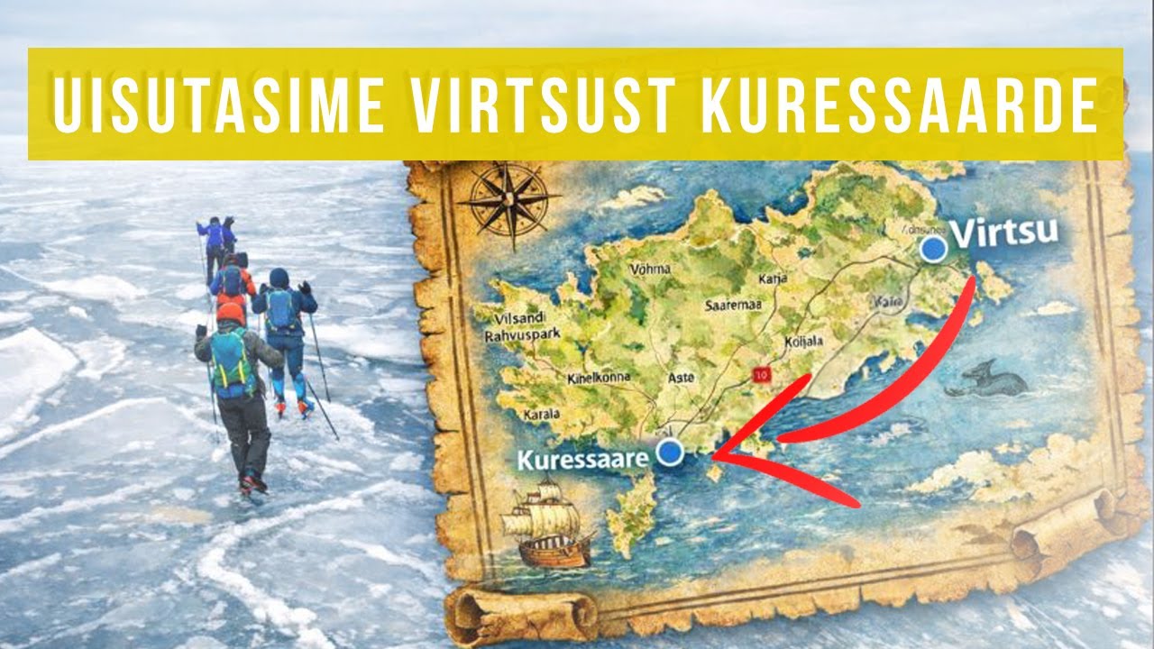 Uisutasime üle jäätunud mere Virtsust Kuressaarde