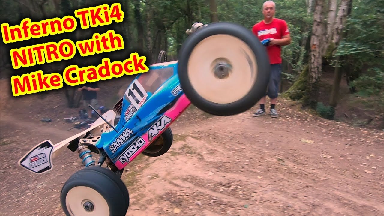 Kyosho Inferno MP9 TKi4 NITRO Whipping & Bashing with Mike Cradock