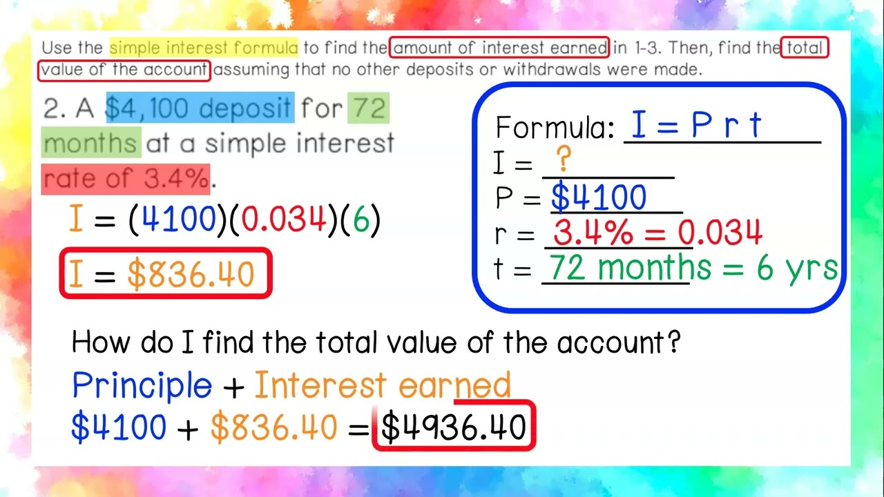 Calculating Simple Interest