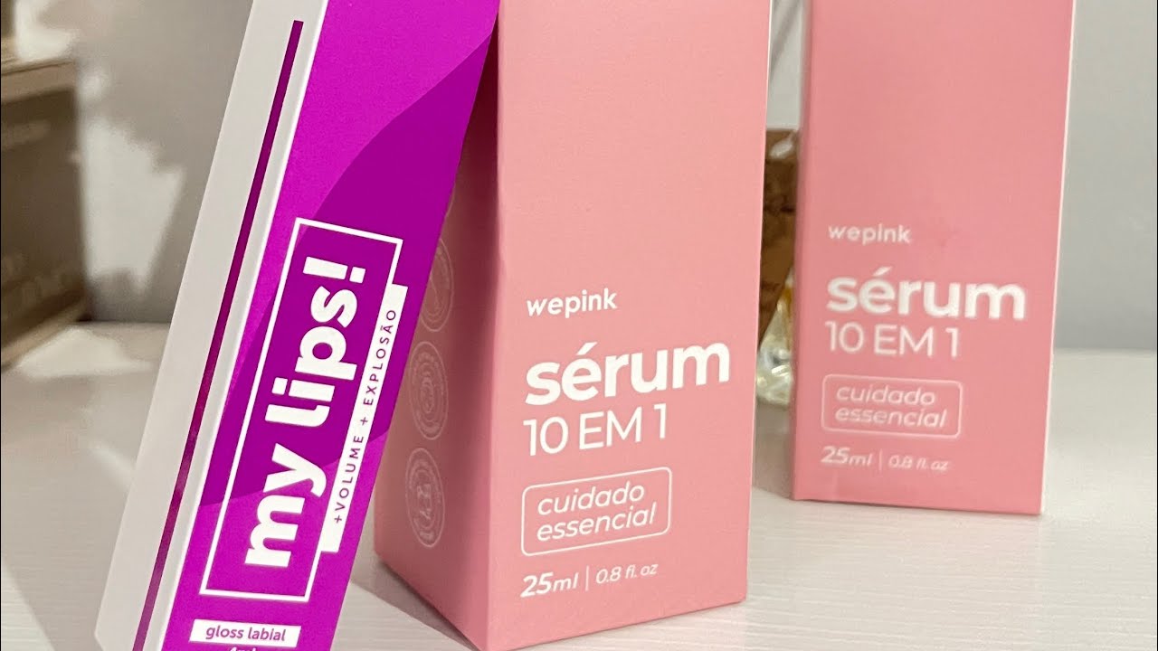 📦S&eacute;rum facial e Gloss Wepink💕!!! O s&eacute;rum da Virginia Fonseca e Samara Pink🥰 💕