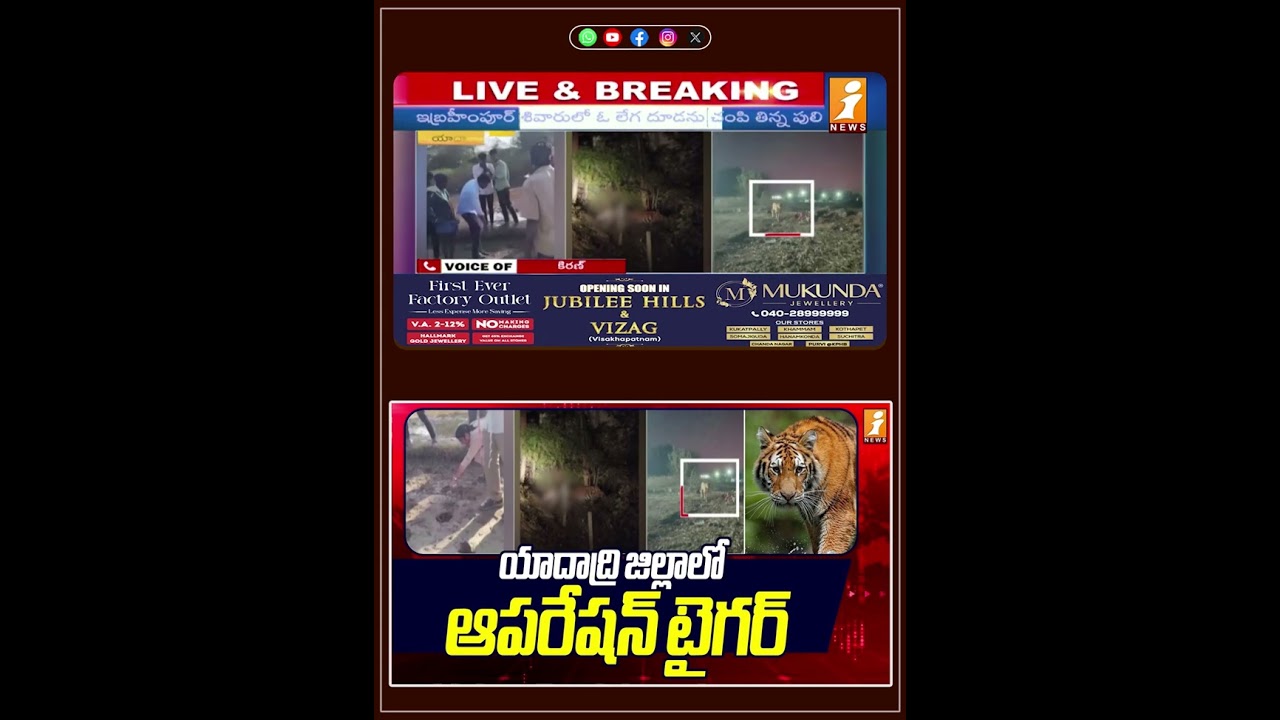 యాదాద్రి జిల్లాలో ఆపరేషన్ టైగర్ | Yadadri District Latest News | Operation Tiger | iNews#inews