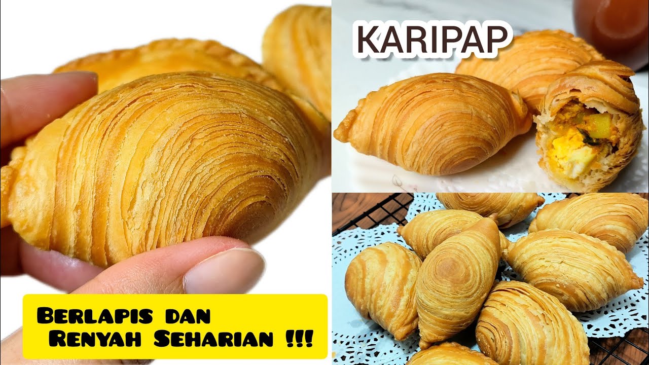 Resep Karipap Pastel BERLAPIS dan RENYAH Seharian || KARIPAP PUSING 100% BERHASIL