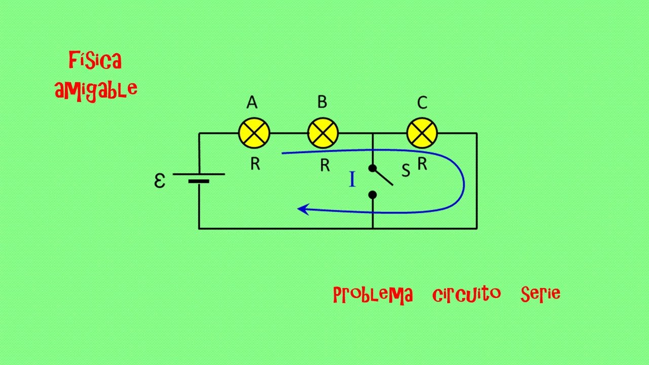 PROBLEMA DE CIRCUITOS: FOCOS EN SERIE