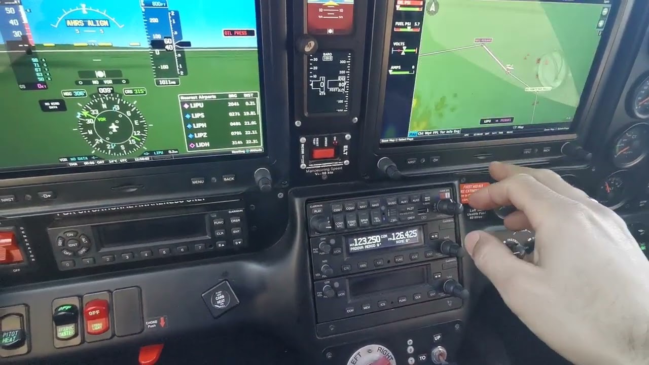 Starting the aircraft Tecnam P2008 JC