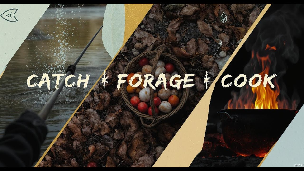 Living Primitive Fishing, Foraging and Cooking Deep in the Jungle
