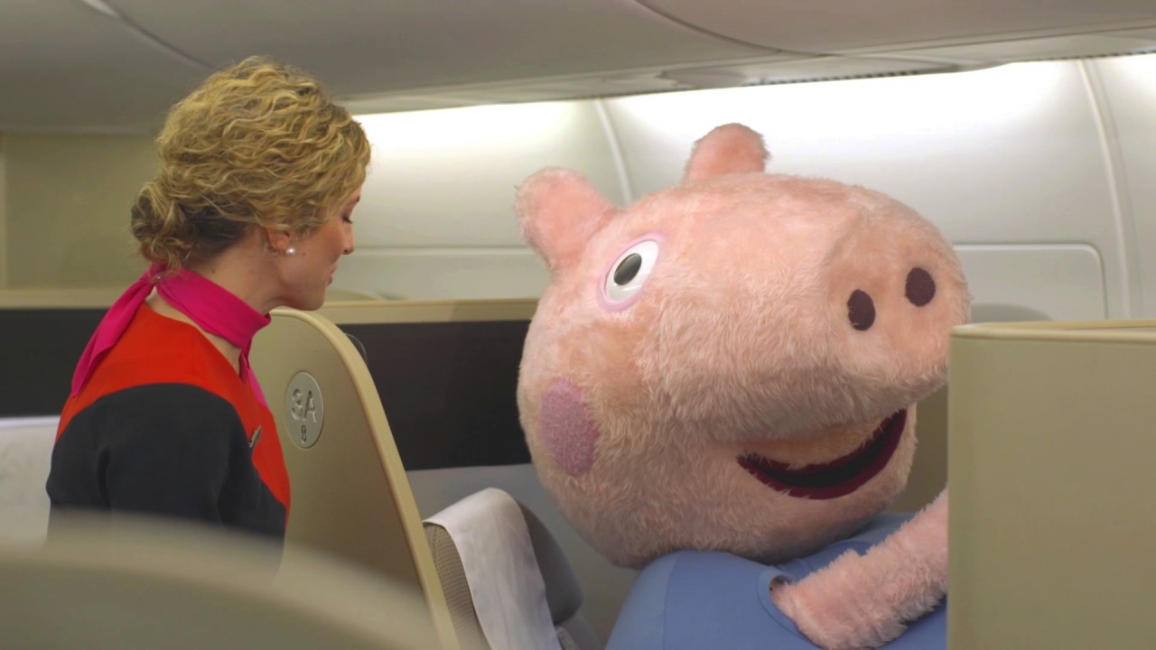 Peppa Pig Flies to Australia with Qantas