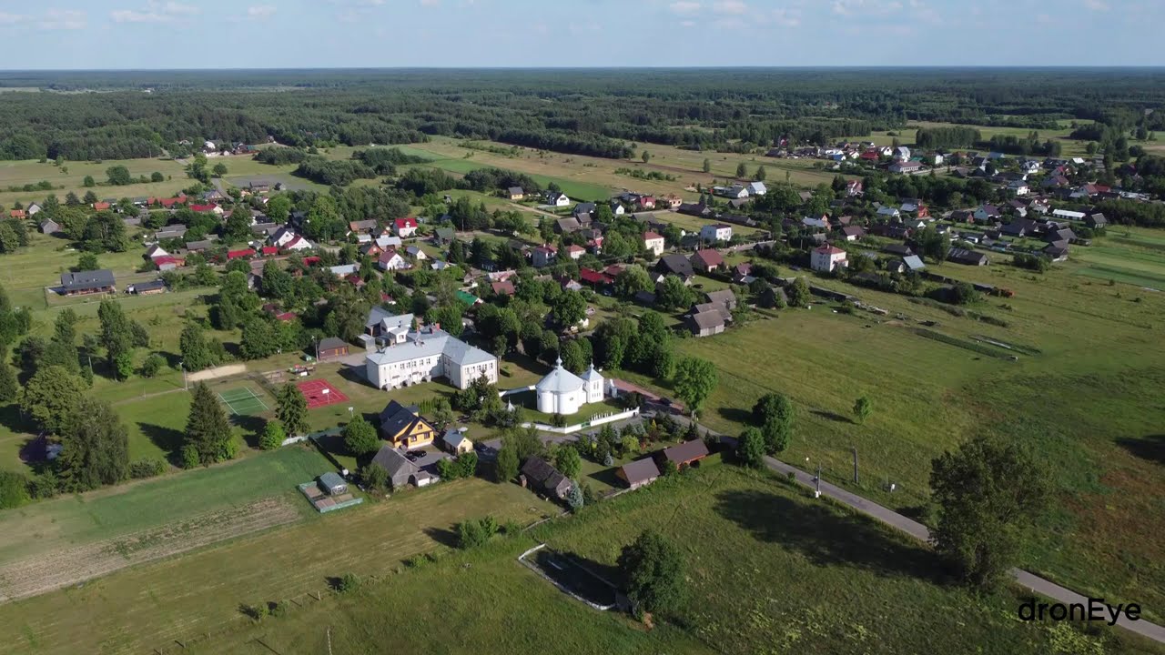 Dji Mini 2 lata nad: miejscowość Siemianówka woj. podlaskie 4K